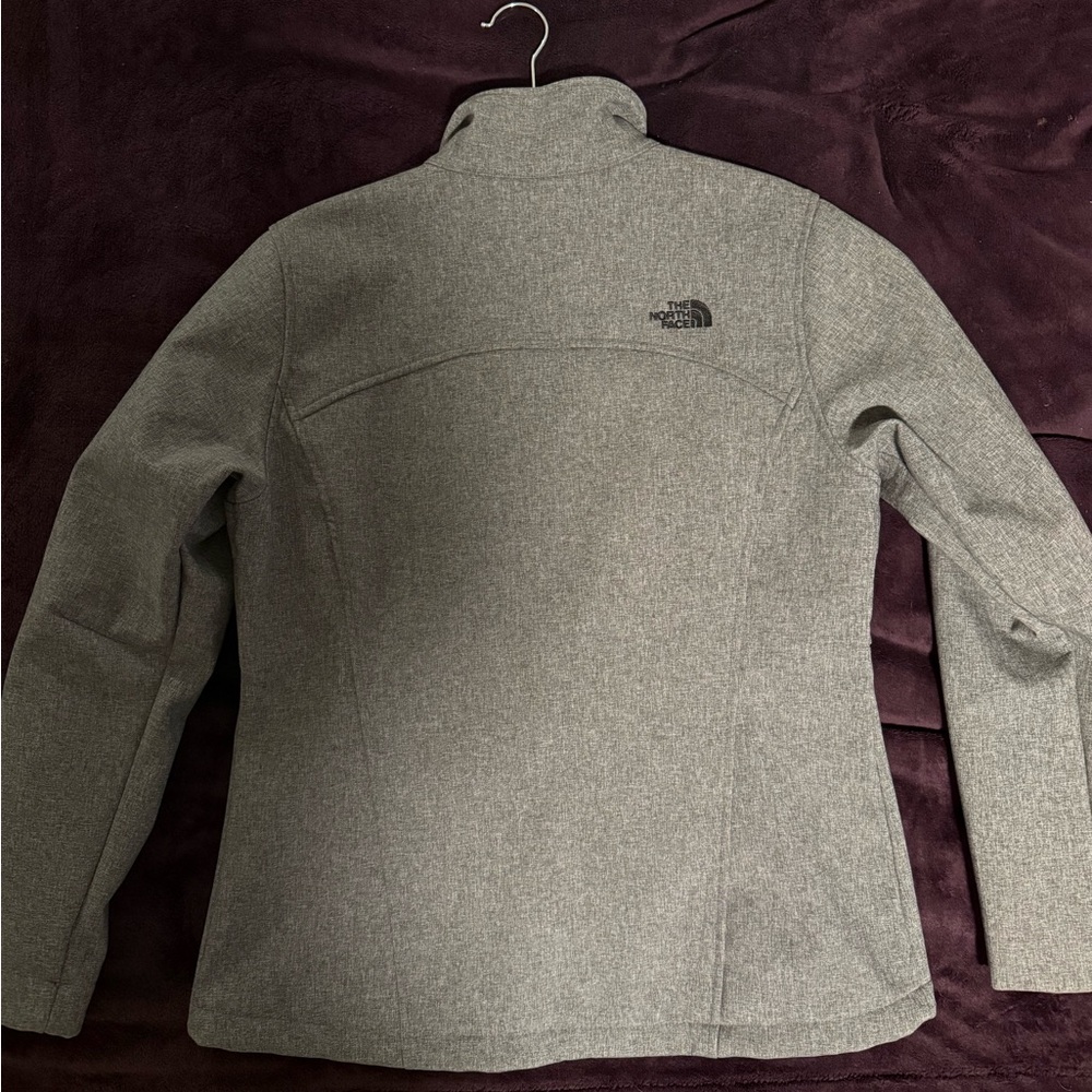 The North Face Heather Gray Softshell Jacket - Picture 3 of 6